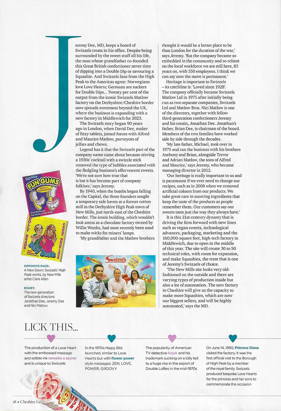 Cheshire Life Magazine article feature Clare Allan Art February 2023 Page 2
