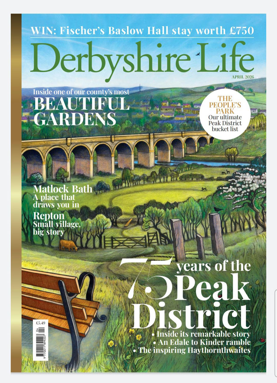 Derbyshire Life Magazine Clare Allan Cover 2026
