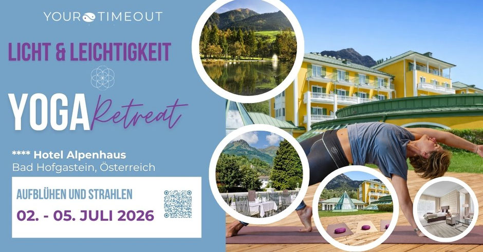 Yoga, Meditation, Urlaub, Erholung, Fitness-Studio, Sauna, Pool Spa, Luxus-Hotel, Wellness, Retreat Österreich Wellness  Bad Hofgastein Achtsamkeitsurlaub Detox Regeneration Entspannung im Advent Mindfulness Coaching Yoga für Anfänger und Fortgeschrittene