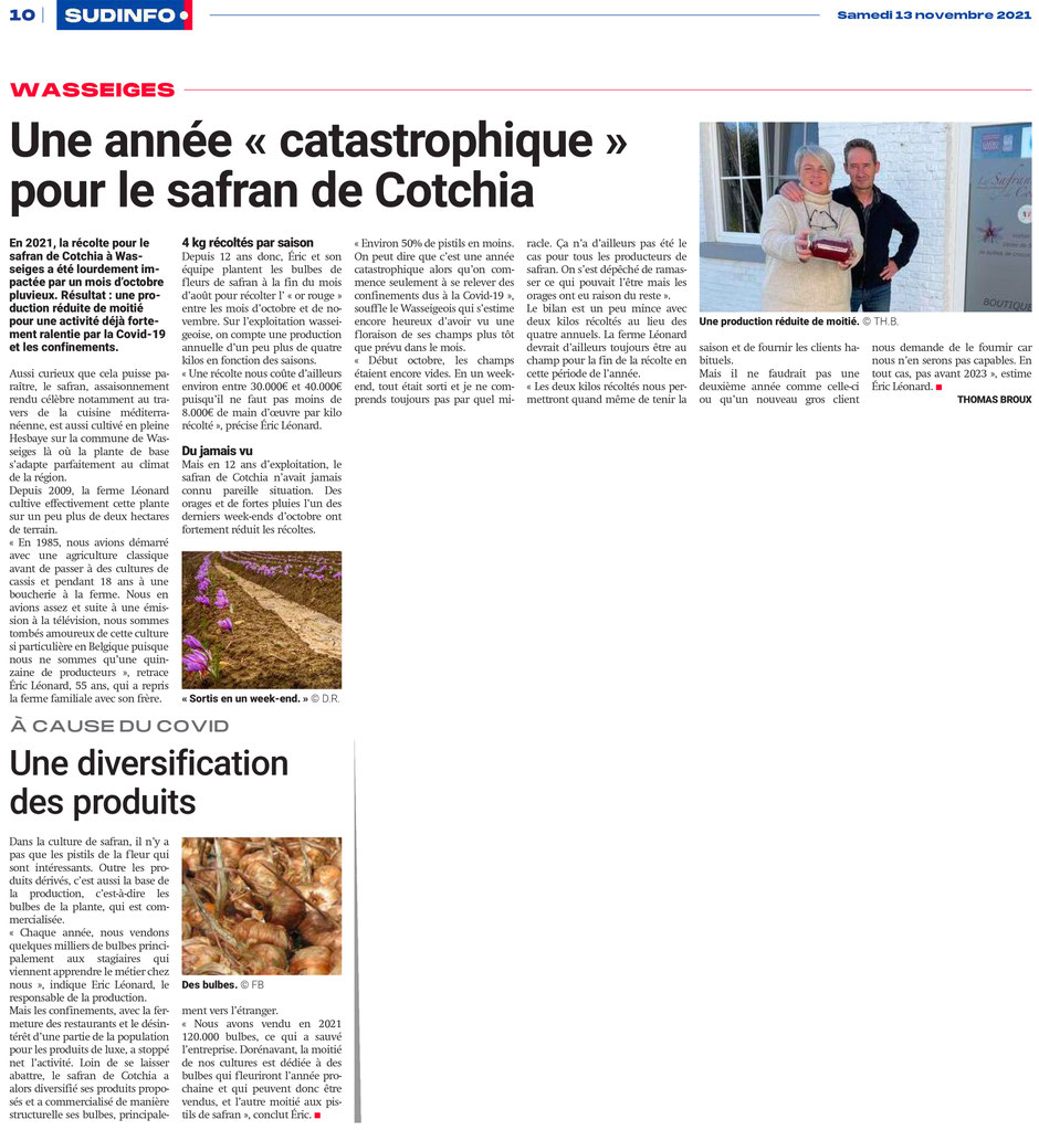 Merci à Thomas Broux pour son reportage dans le journal La Meuse.