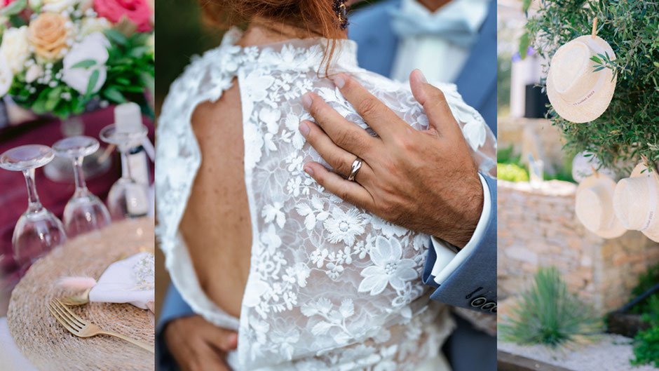 Mariage chic et bohème jardin