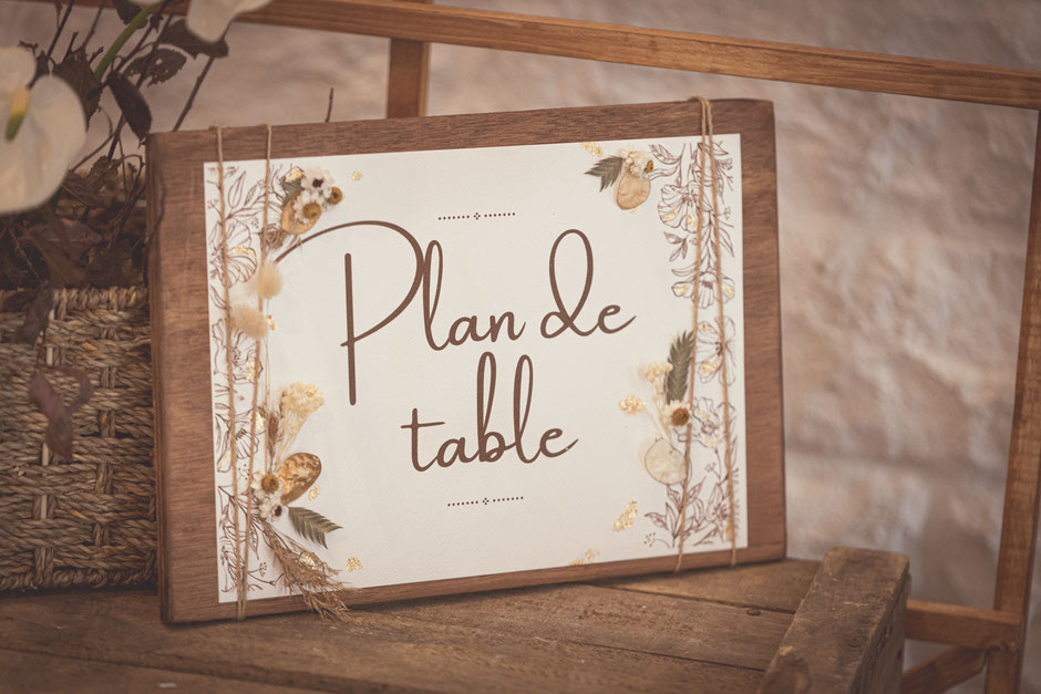 panneau plan de table 