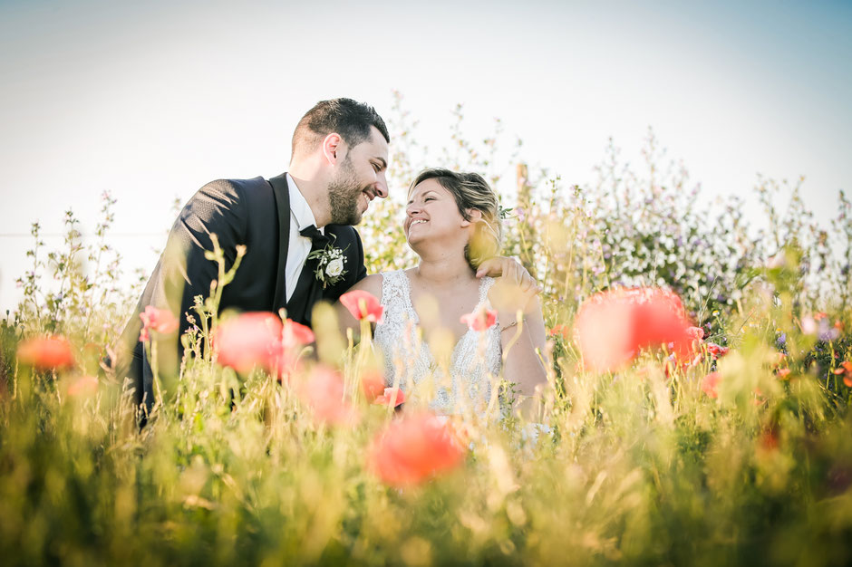 Mariage Coquelicot champêtre chic