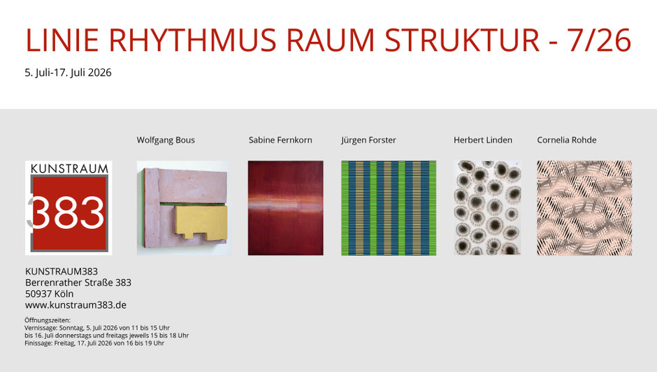 Ausstellung Köln Galerie Kunstraum383