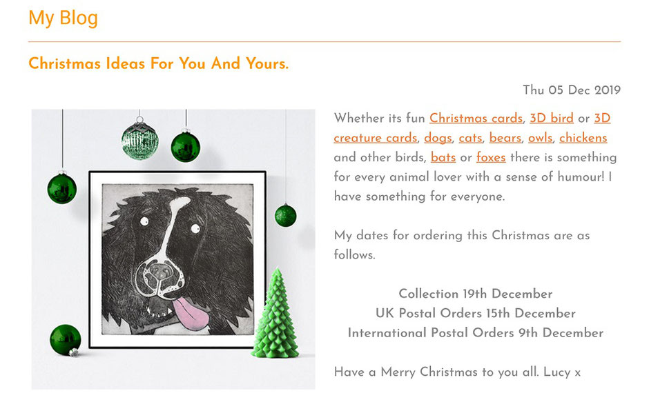 prepare website for Christmas marketing art craft photography online