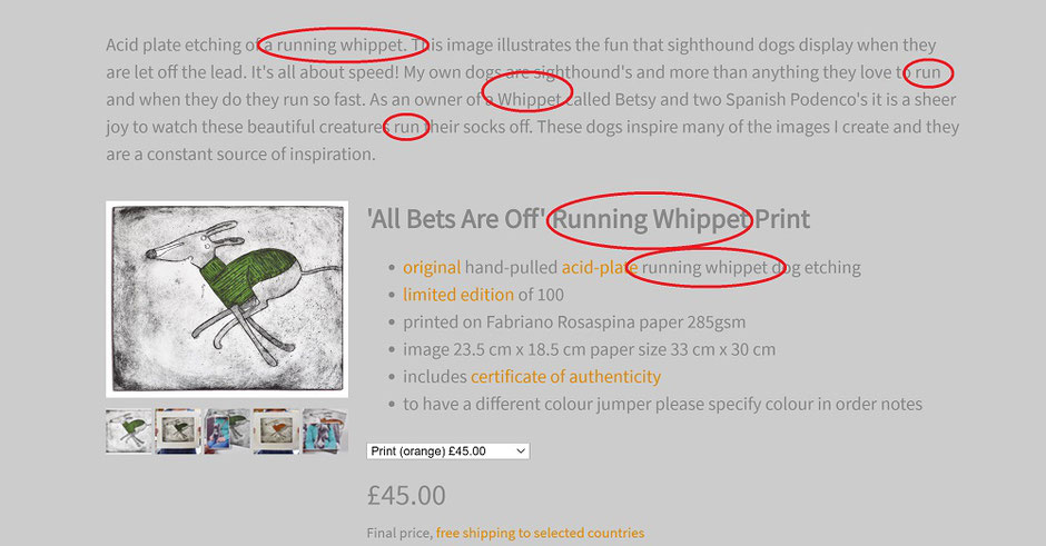 seo search engine optimisation body text