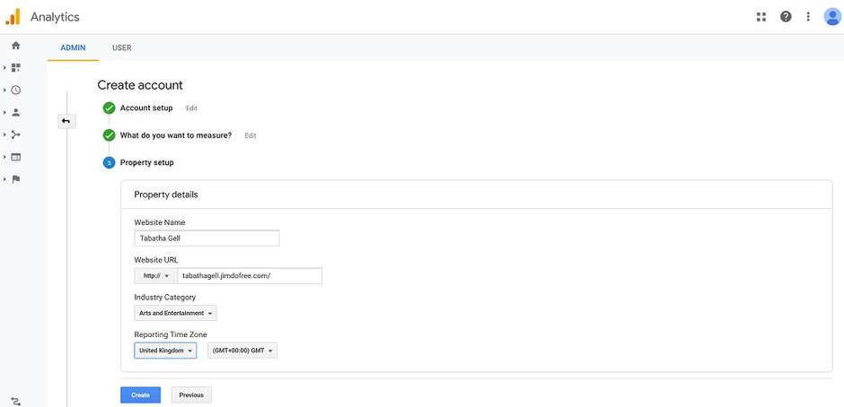 art website google analytics marketing online