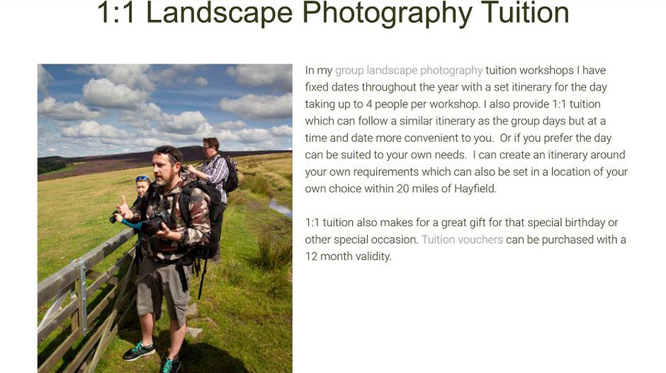 workshop voucher gift ideas marketing art craft photography at Christmas