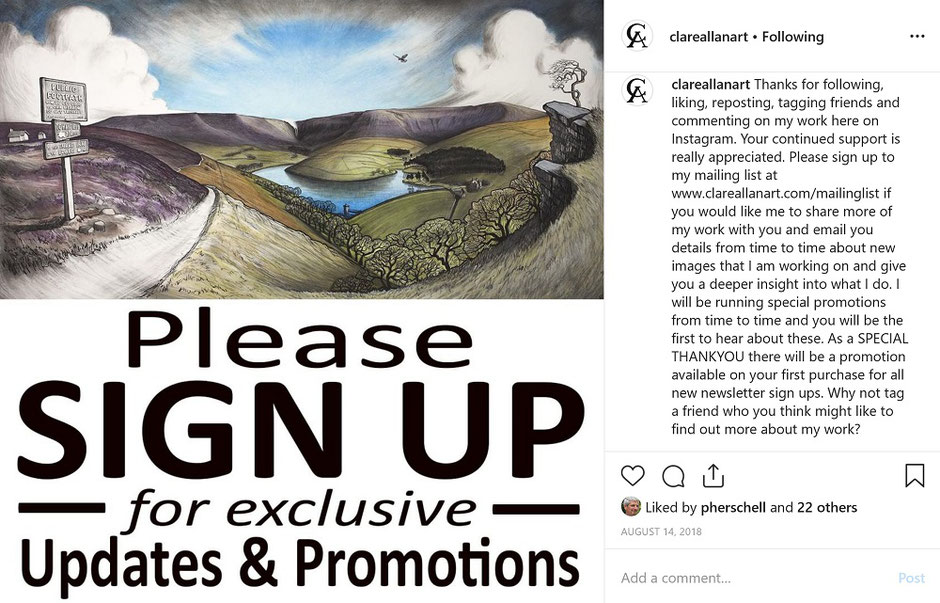 join mailing list marketing art photography craft online