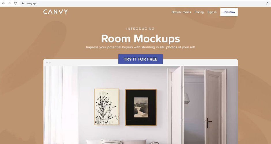 art lifestyle room mockup