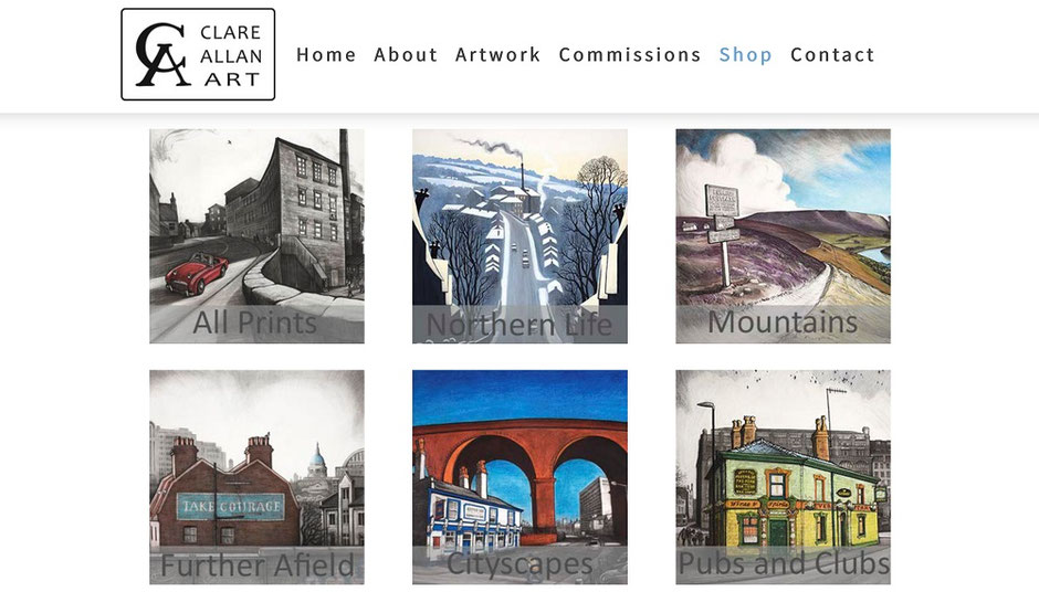 artist website design