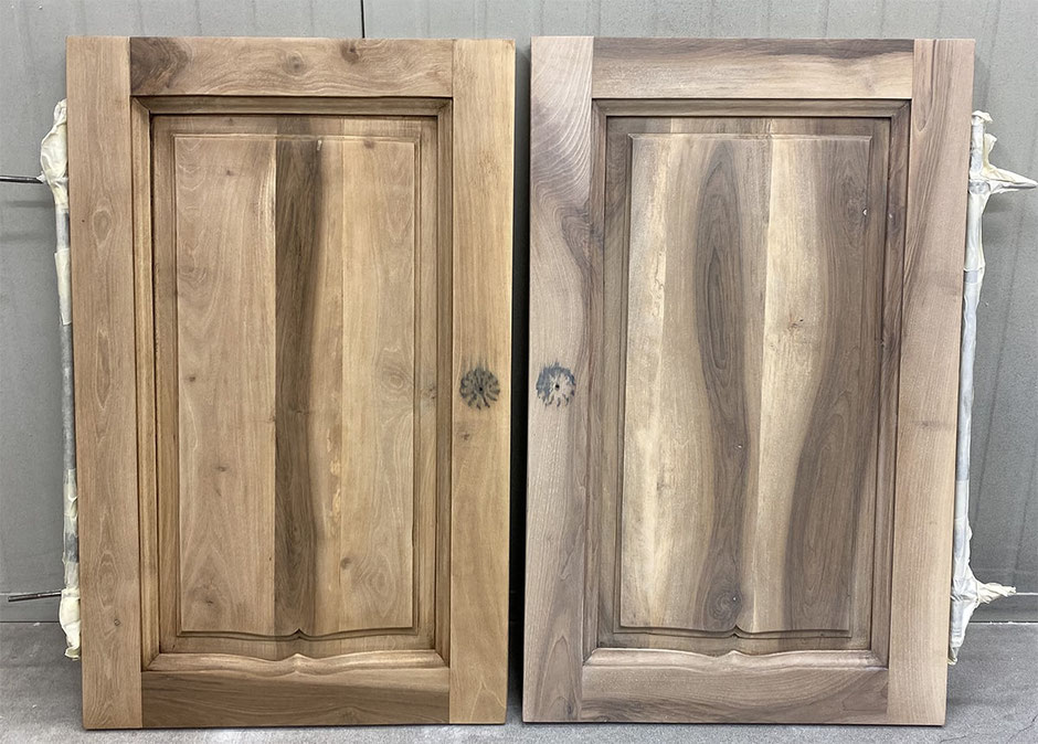 portes de cuisine en bois blanchis par artisan sur le 06 et 83