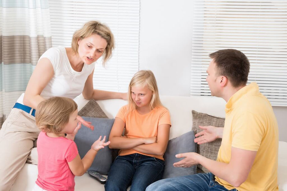 Familie streit konflikt