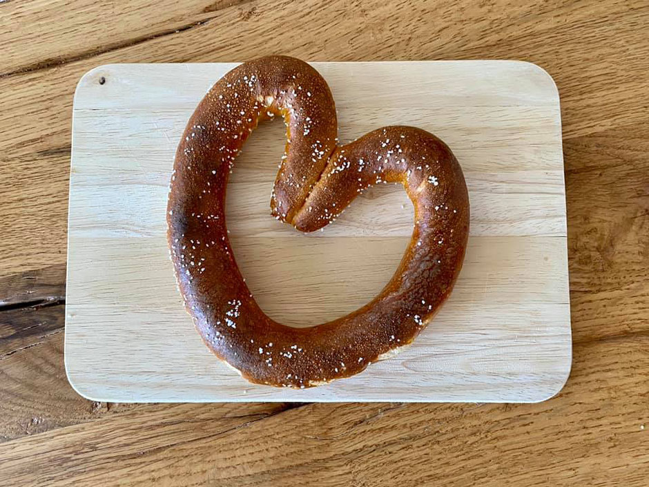 Bretzel in Herzform