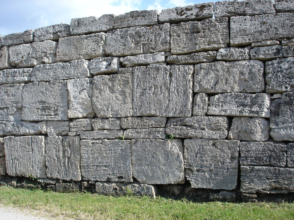 Paestum - mur d'enceinte