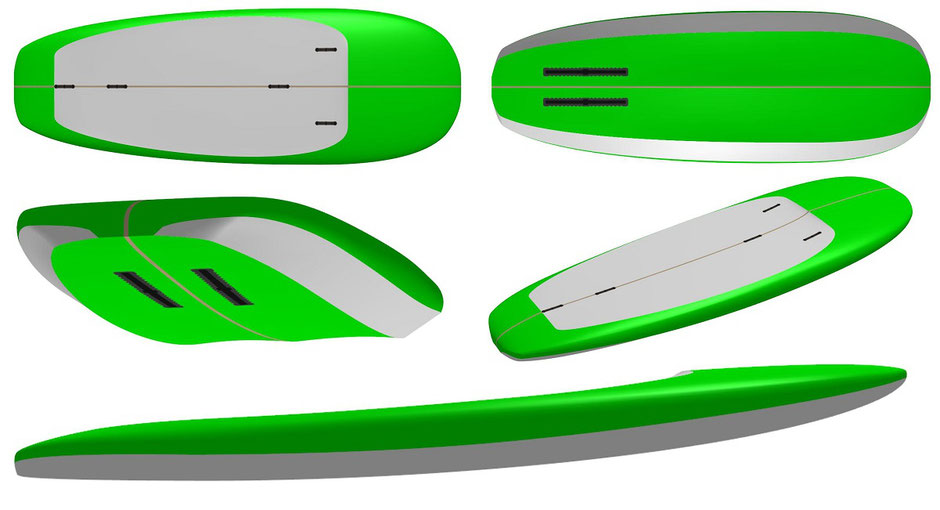 Flotteur CLC Board Hardracer 4x6