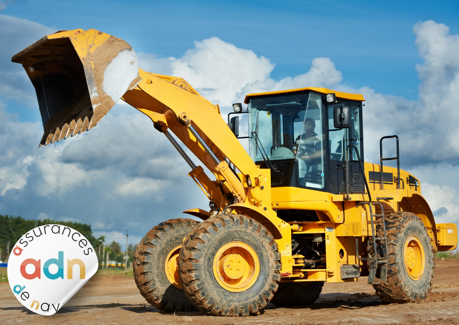 assurance chargeuse- Chargeuse sur chantier – engin protégé par une assurance sur-mesure BTP