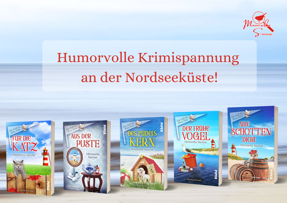 Die humorvolle "Cosy"-Krimireihe Ein Fall für Rosa Fink umfasst fünf Bände (Stand 2025)