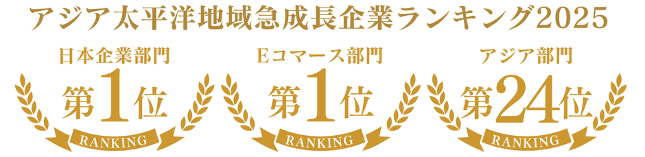 BIZCASHの成長企業ランキング受賞実績