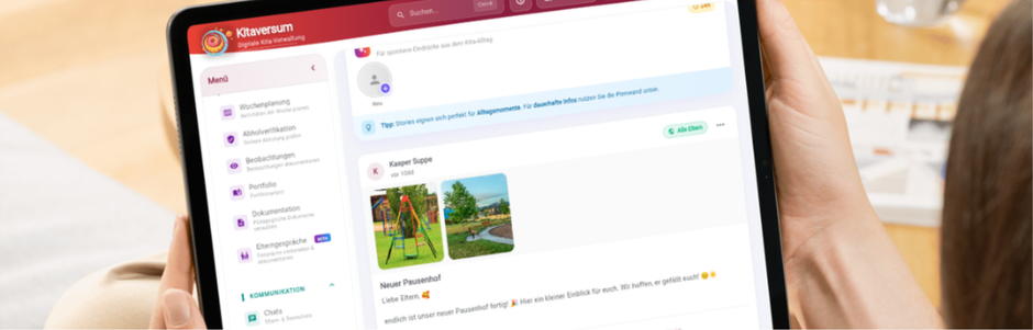 Digitale Dokumentation mit Kitaversum