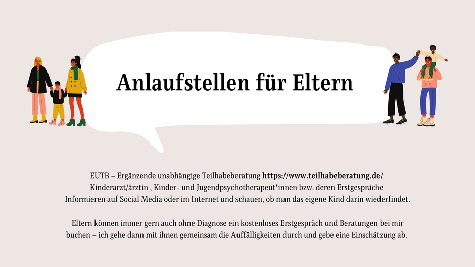 Autismus Anlaufstellen für Eltern