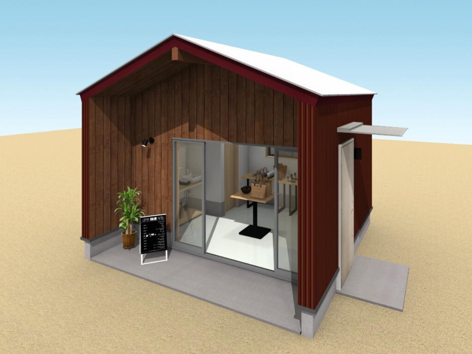 店舗タイプの小屋のイメージ図01