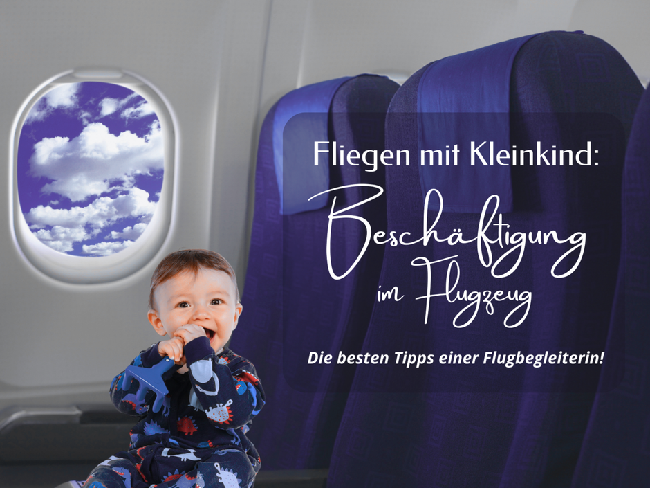 Beschäftigung im Flugzeug für Kleinkinder