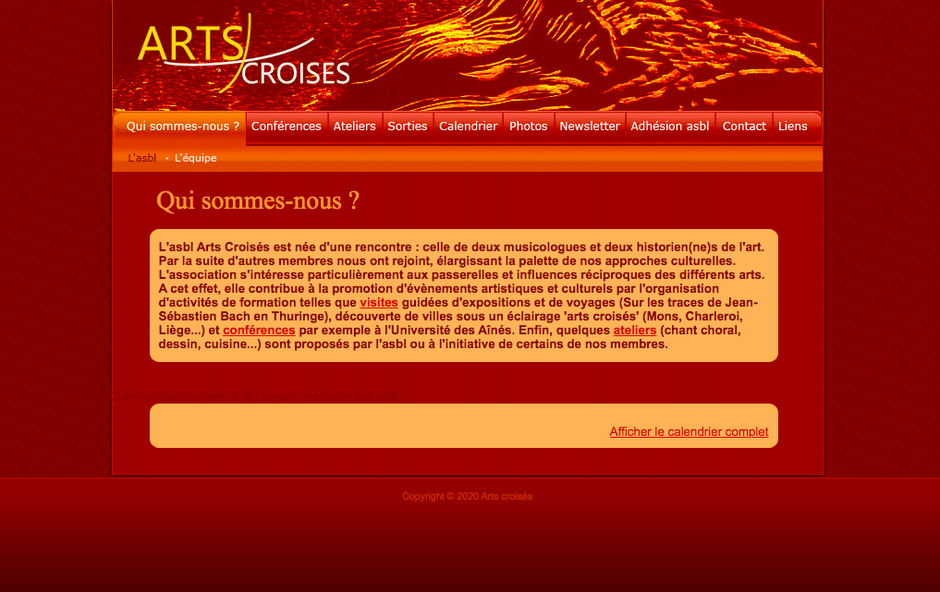 L'ancien site d'Arts Croisés