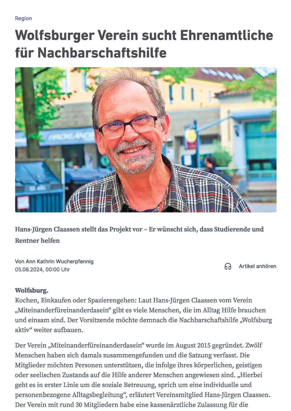 Nachbarschaftshilfe, Wolfsburg, Alltagsbegleitung, Wolfsburger Alltagsbegleitung, Wolfsburger Forum