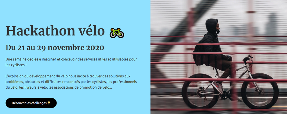 hackathon vélo