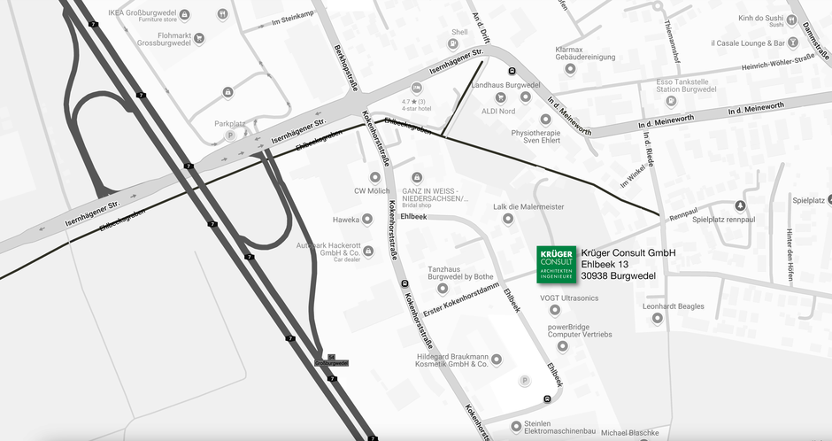 To calculate the route from the start to the destination, simply click on the map.