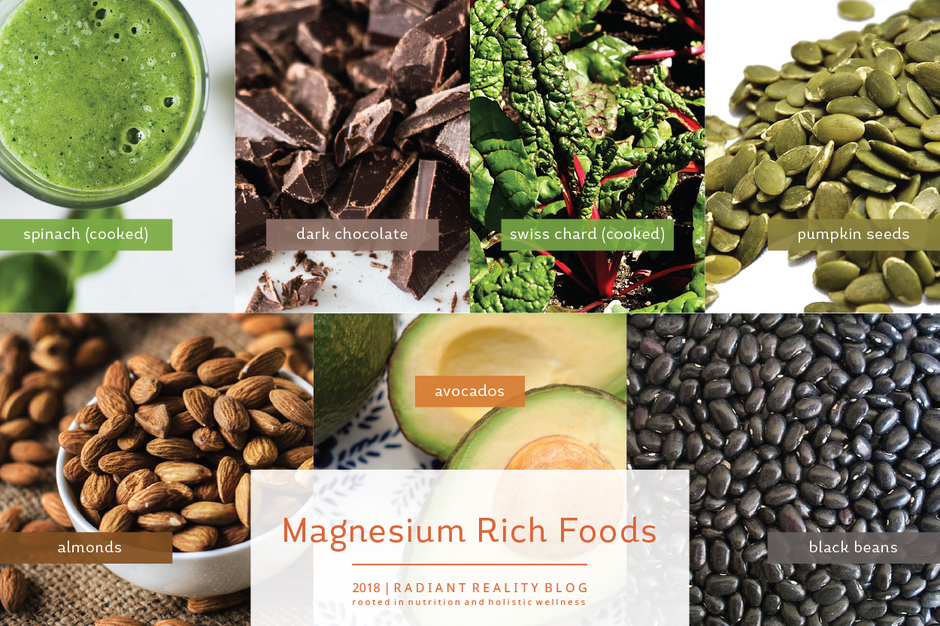 Radiant Reality Blog | 5 Ways to Detox your Brain for Radiant Health | Magnesium Rich Foods