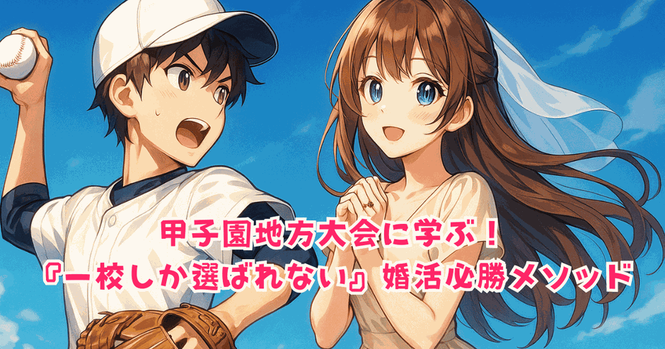 甲子園地方大会に学ぶ！『一校しか選ばれない』婚活必勝メソッド