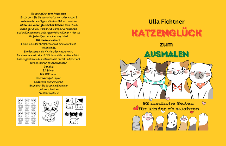 92 niedliche Seiten für Kinder ab 4 Jahren
