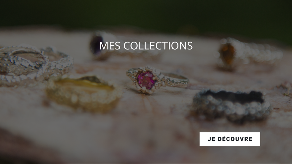 bague personnalisable argent grenat