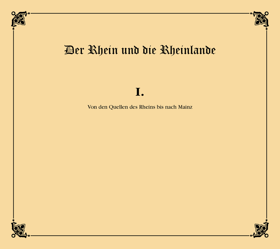 Cover - Der Rhein und die Rheinlande