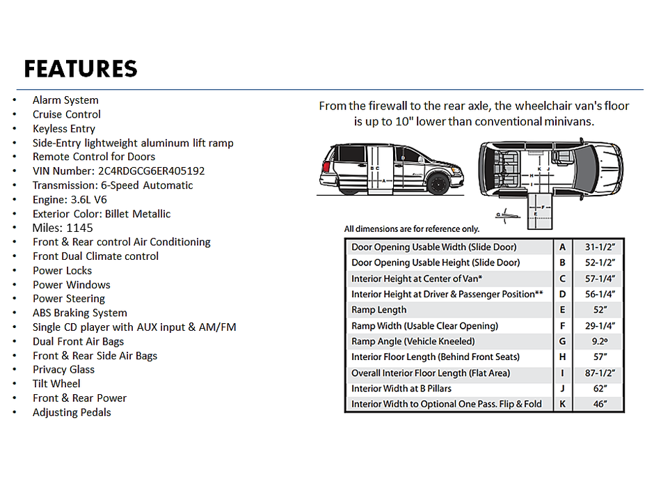 2014 Dodge Caravan Braunability Van