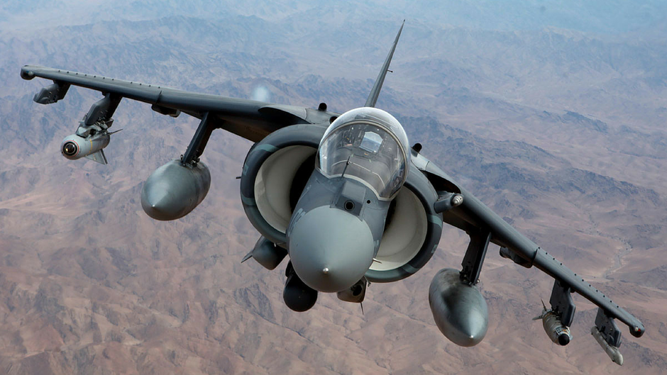 AV-8B dei Marines durante un esercitazione (Foto: USMC)
