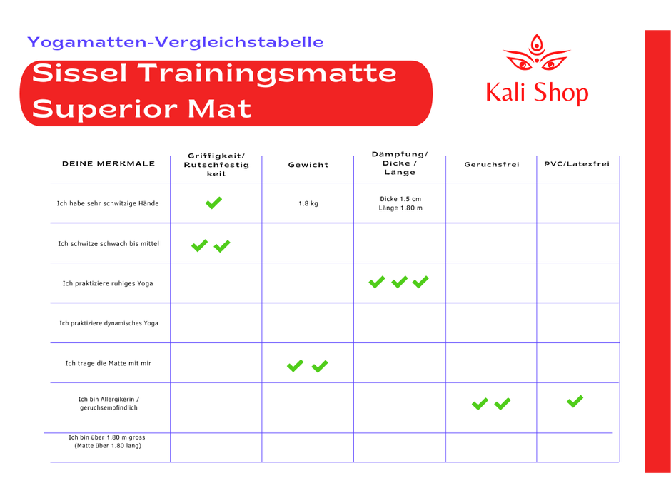 Yogamatte im Test Sissel Superior Mat Yoga2day Yoga in Zürich