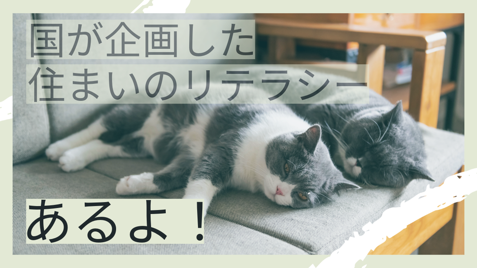長寿命化になり居住に関するリテラリーが求められる時代。どうすればよいのか国が指針を出してくれました。