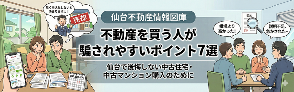 不動産を買う人が騙されやすいポイント７選