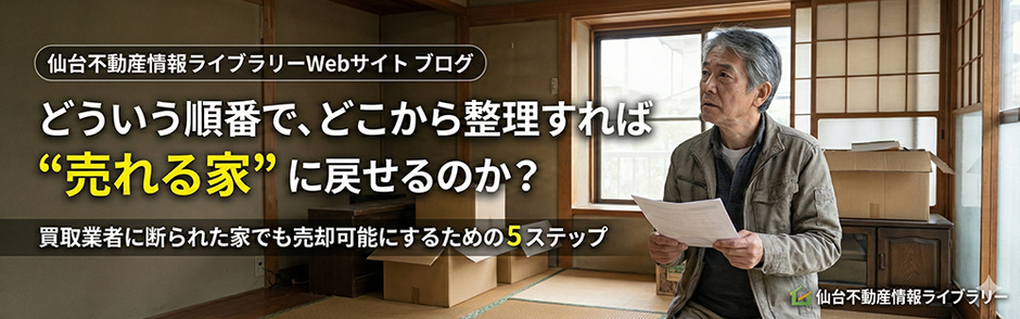 どういう順番で、どこから整理すれば”売れる家”に戻せるのか？