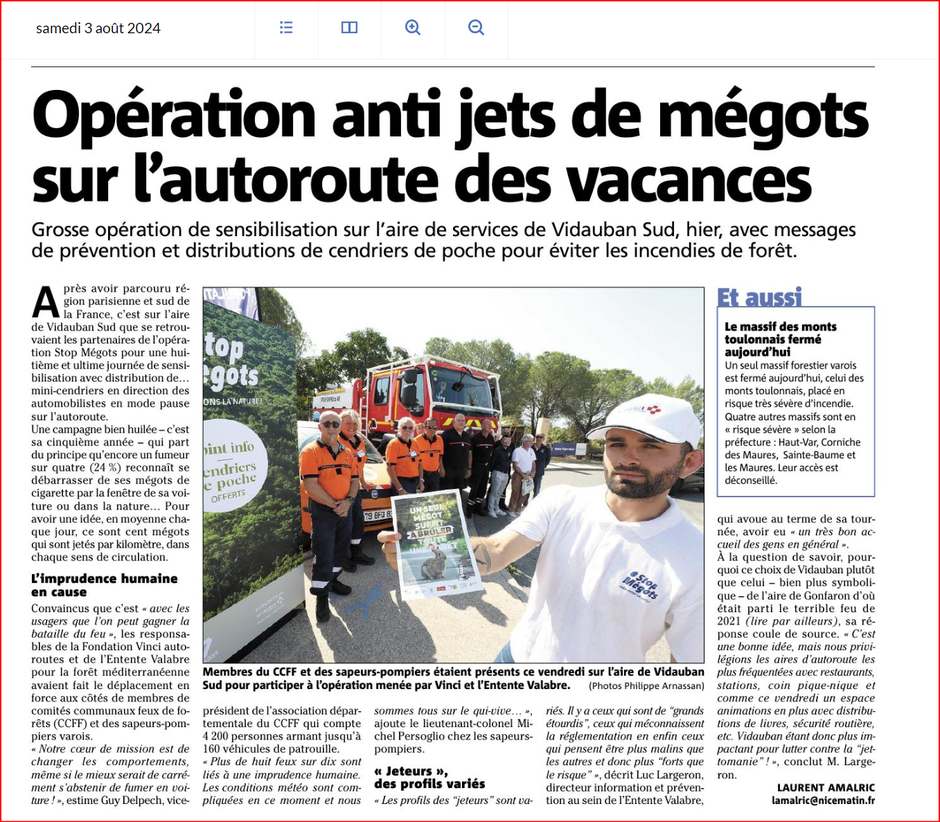 #FeuDeForêt #SDIS #SDID83 #CCFF #VINCI #STOPMEGOTS #PRESSE #VAR-MATIN