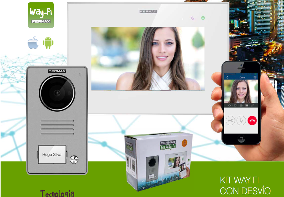 Videoportero Kit Way-Fi 7