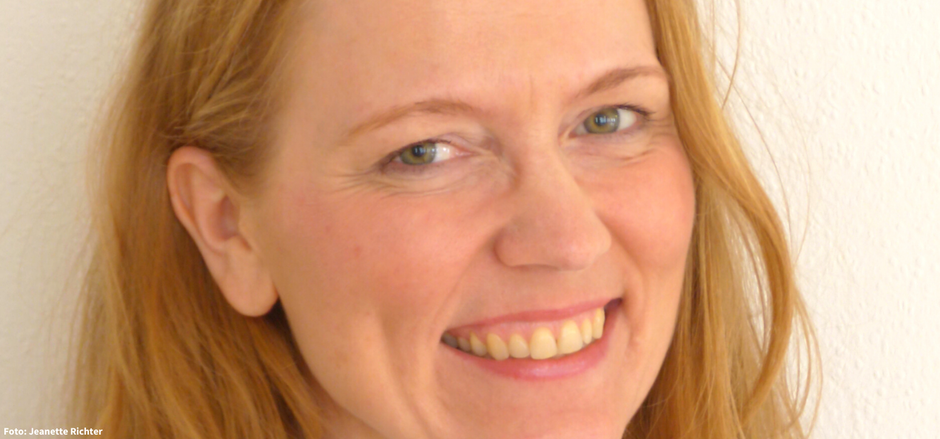 Barbara Dondrup von Routenwechsel lächelt. Glücksgefühle.