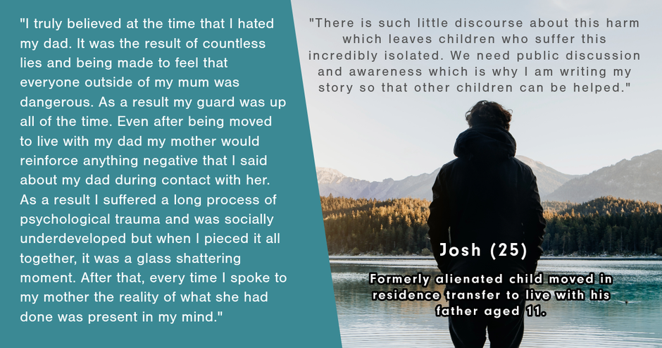 Quote from formerly alienated child