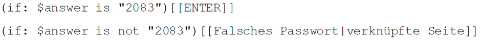 Keyword Antwort festlegen