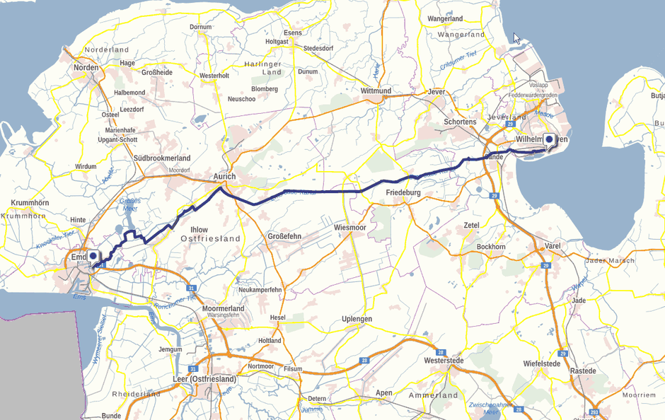 Ems-Jade-Weg auf GeoLife.de