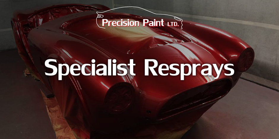 Specialist Car Body Re-Sprays Intro Graphic with Cobra, Precision Paint, Wellington, Somerset