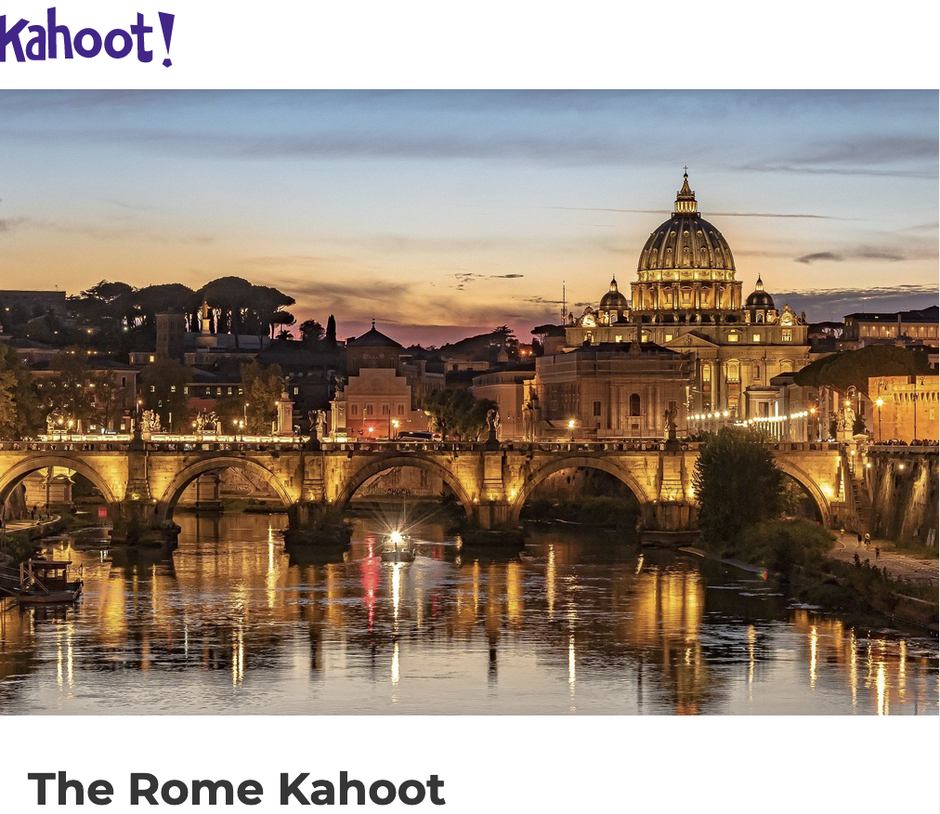 Kahoot about Rome
